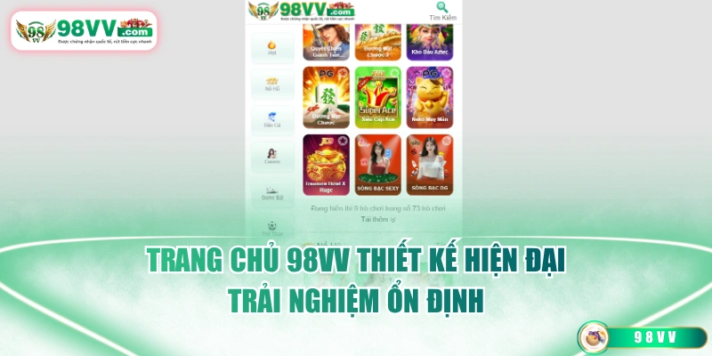 Trang chủ 98VV thiết kế hiện đại trải nghiệm ổn định