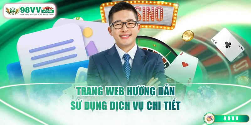 Trang web hướng dẫn sử dụng dịch vụ chi tiết
